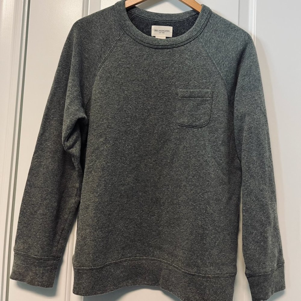 Obey Propaganda Super Soft Fleece Sweatshirt - Grey - Medium